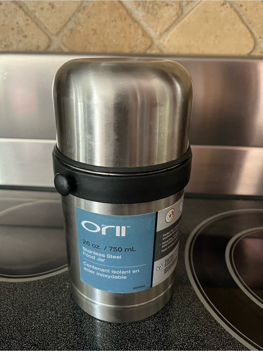 Orii 26 oz Stainless Steel Food Jar - Silver